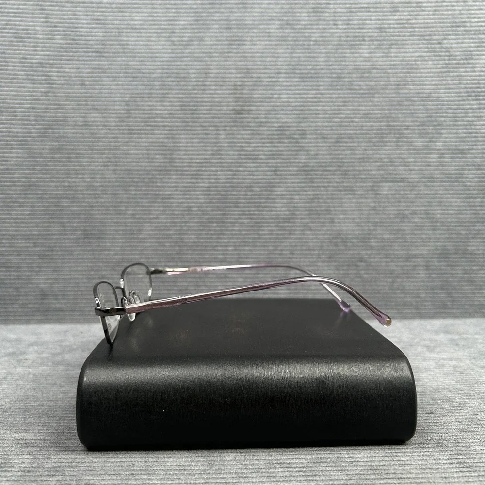 Revlon RV 510 Plum Oval Y2k Eyeglasses Metal Frames Purple Designer Eyewear